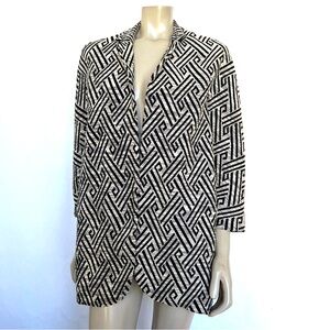 ZARA Black And White Coat